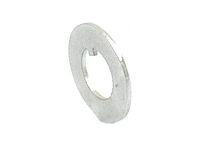 A flat, round metal washer with a central hole, identified as a Sparex Tab Washer (Part No. S.11222), is shown against a white background.