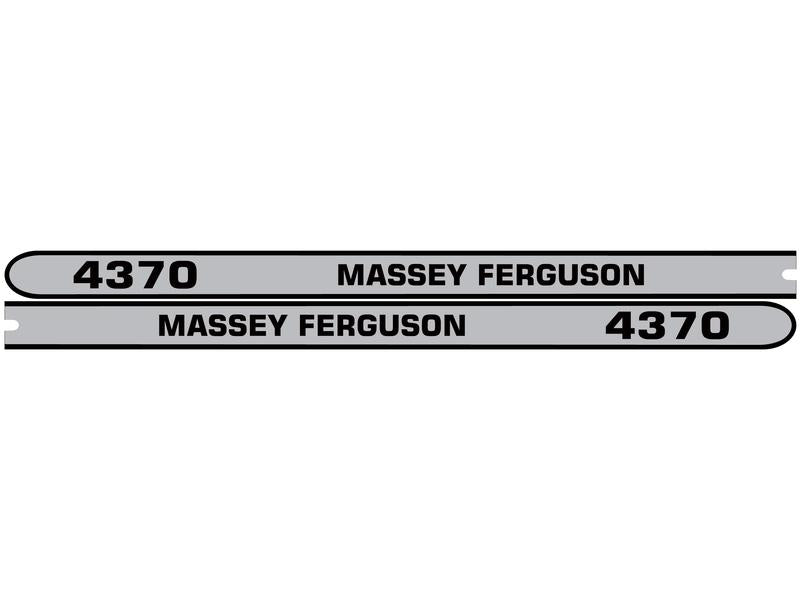 Decal Set - Massey Ferguson 4370 | Sparex Part No.S.118326