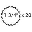 PTO Yoke - Quick Release (U/J Size: 35 x 106.5mm) Size: 1 3/4"-20 Spline
- S.14431 - Farming Parts