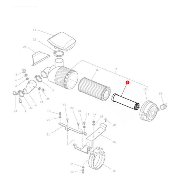 Massey Ferguson - Filter Air Inner - 4271468M1 - Farming Parts
