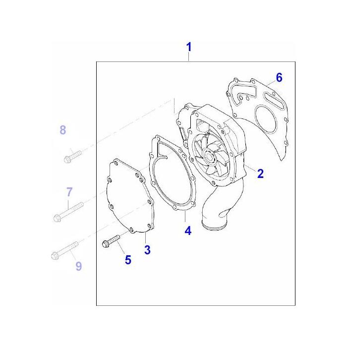 Massey Ferguson - Water Pump - 4226913M91 - Farming Parts