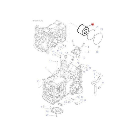 Massey Ferguson - Filter - 3714453M2 - Farming Parts
