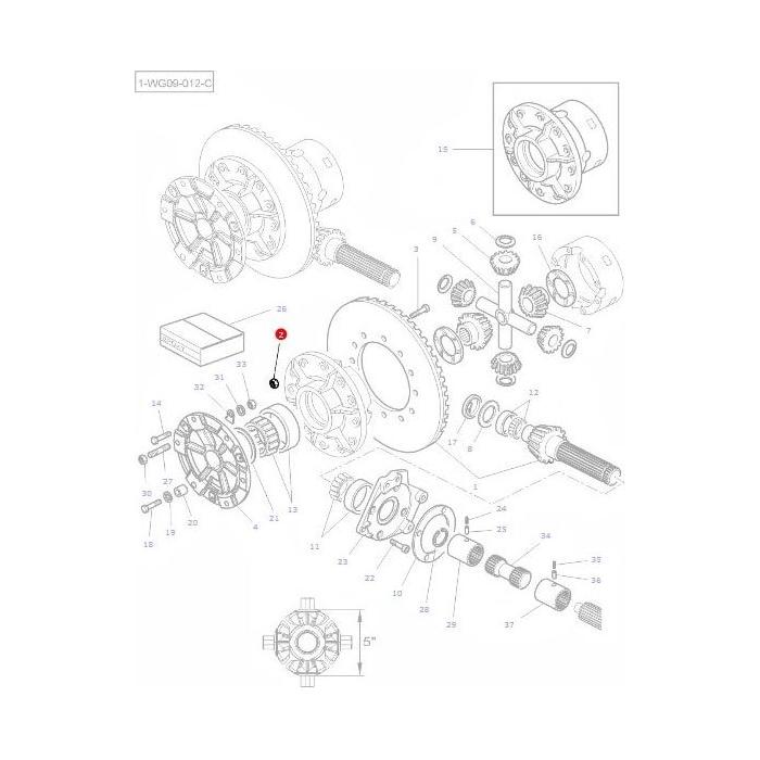 Massey Ferguson - Nut Pinion - 891947M1 - Farming Parts