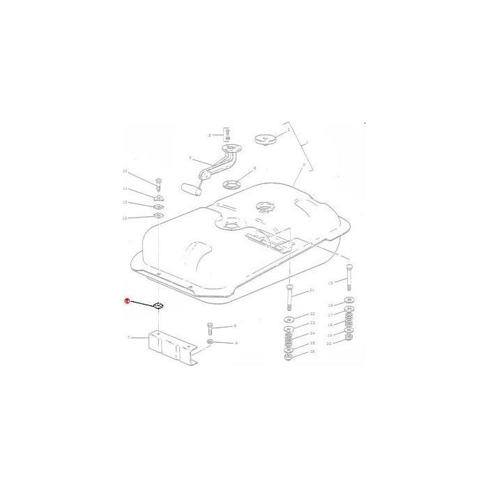Massey Ferguson - Pad Tank Mount - 898321M1 - Farming Parts