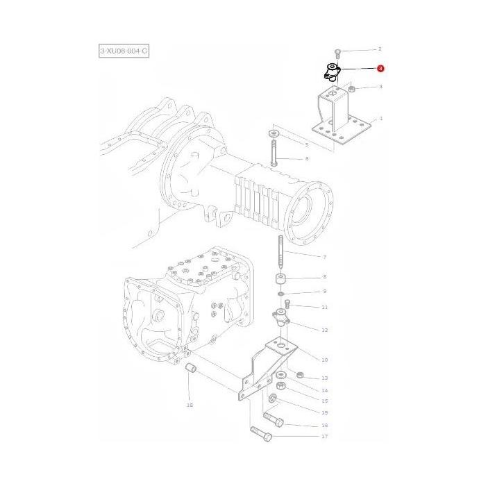 Massey Ferguson - Mounting - 1694720M2 - Farming Parts