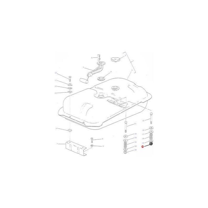Massey Ferguson - Washer Tank Mount - 890486M1 - Farming Parts