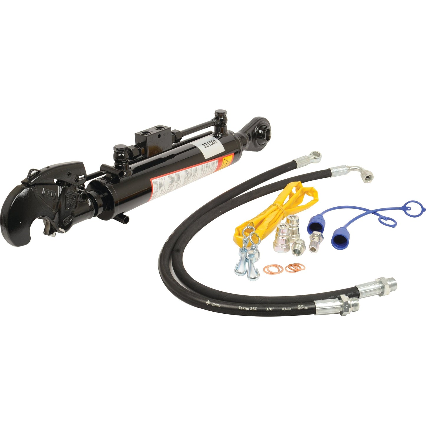Hydraulic Top Link (Cat.2/2) Ball and Q.R CBM Hook, Cylinder Bore: 80mm, Min. Length : 595mm.
- S.331321 - Farming Parts