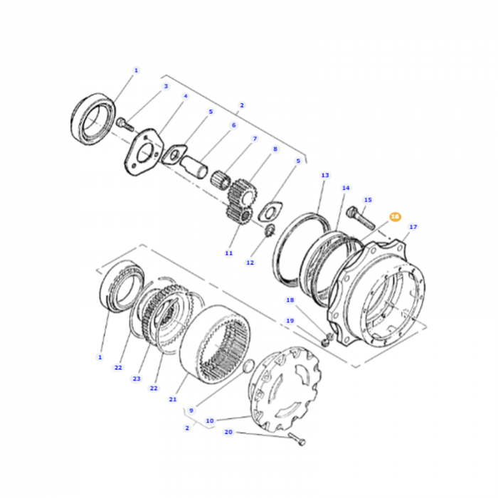 Massey Ferguson - Front Axle Final Drive Oil Seal - 3428067M1 - Farming Parts
