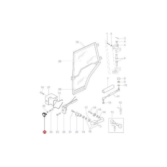 Massey Ferguson - Door Catch - 6228984M91 - Farming Parts
