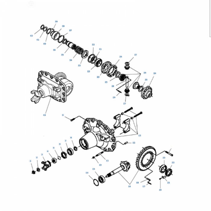 Massey Ferguson - Bevel Gear Kit - 7350450901 - Farming Parts