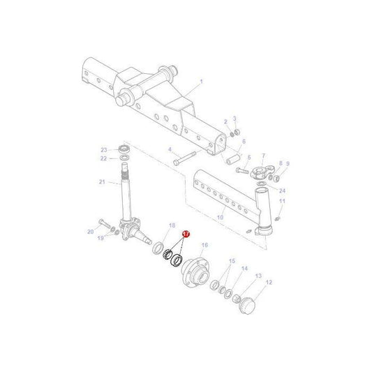 Massey Ferguson - Bearing - 3907661M1 - Farming Parts