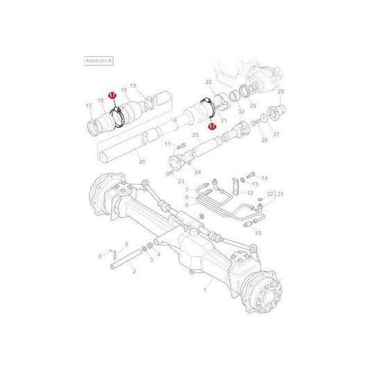 Massey Ferguson - Clamp 4wd Guard - 338623X1 - Farming Parts