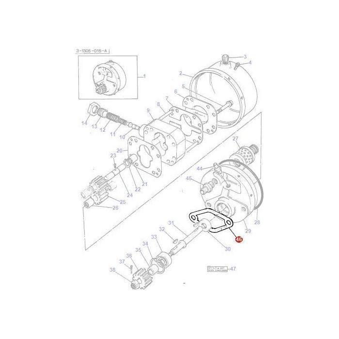 Massey Ferguson - Gasket - 4223578M1 - Farming Parts