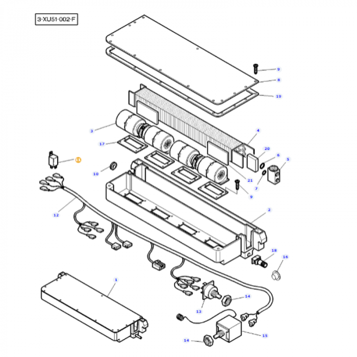 Massey Ferguson - Relay 12V - 3901509M1 / ACW0801040 / ACX3458080 - Farming Parts