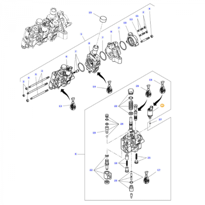 Massey Ferguson - Solenoid Valve Kit - 3909832M91 - Farming Parts