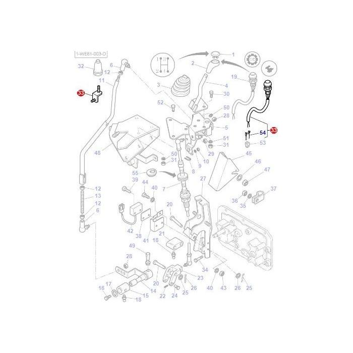 Massey Ferguson - Switch Speedshift - 4291977M4 - Farming Parts