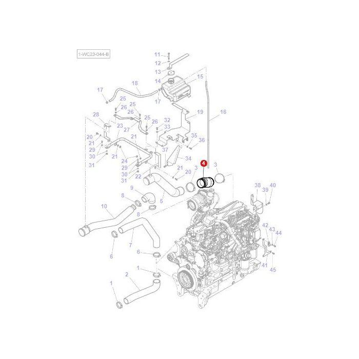 Massey Ferguson - Hose Turbo - 4282078M1 - Farming Parts