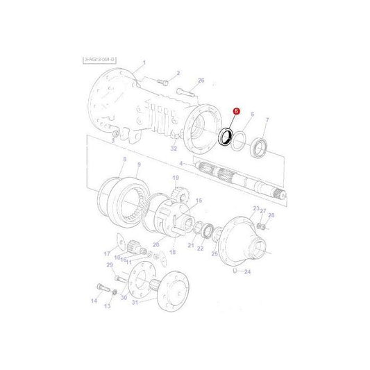 Massey Ferguson - Seal - 1860954M1 - Farming Parts