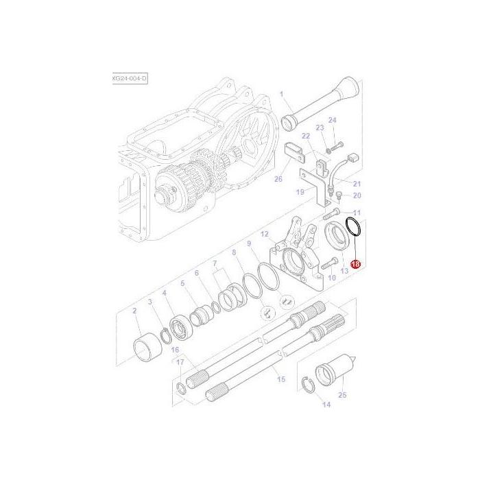 Massey Ferguson - O Ring - 3000789X1 - Farming Parts