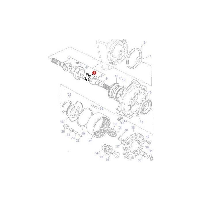 Massey Ferguson - Universal Joint - 3427330M91 - Farming Parts