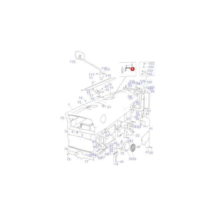 Massey Ferguson - Retaining Spring - 828224M1 - Farming Parts