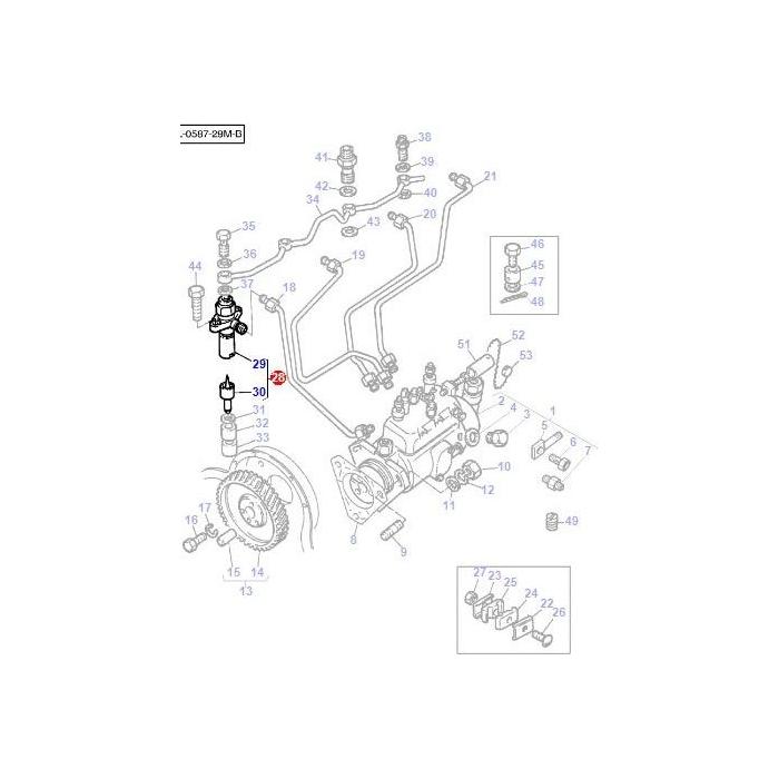 Massey Ferguson - Injector - 1447228M91 - Farming Parts