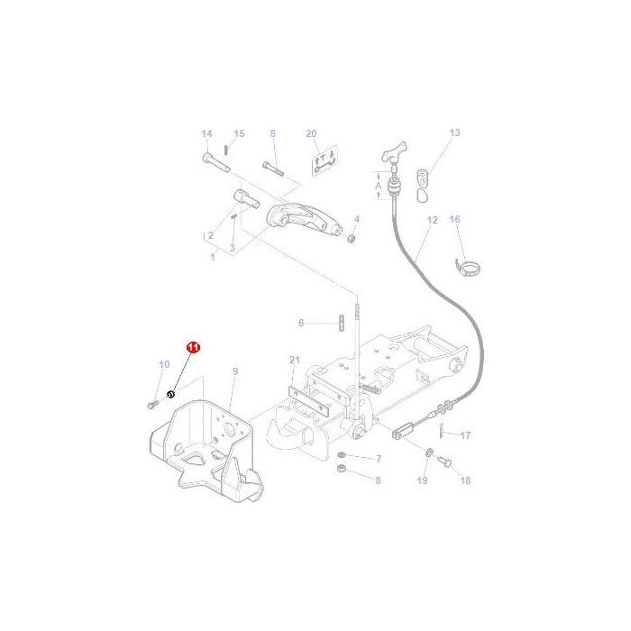 Massey Ferguson - Spacer - 3819622M1 - Farming Parts