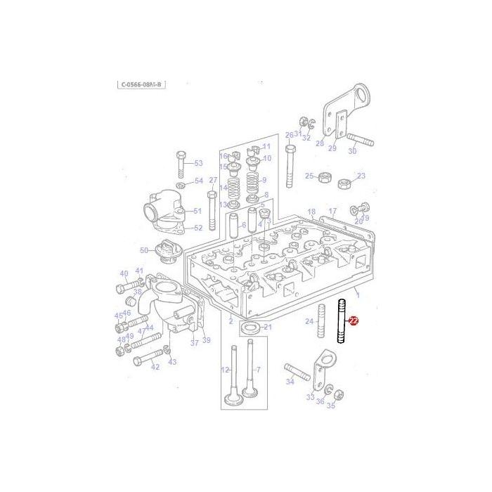 Massey Ferguson - Head Stud - 734308M1 - Farming Parts