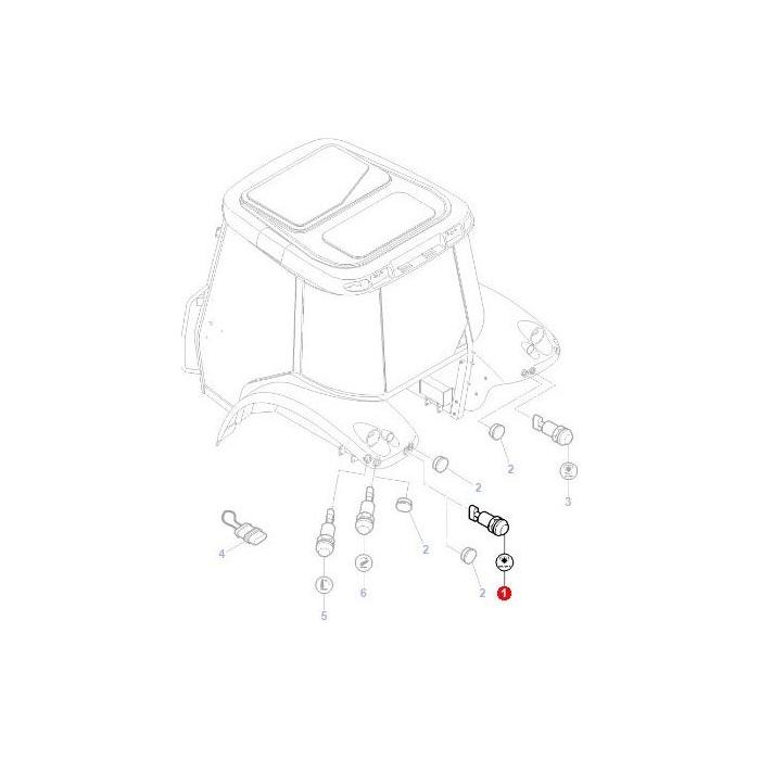 Massey Ferguson - Pto Switch on/off - 4284629M2 - Farming Parts