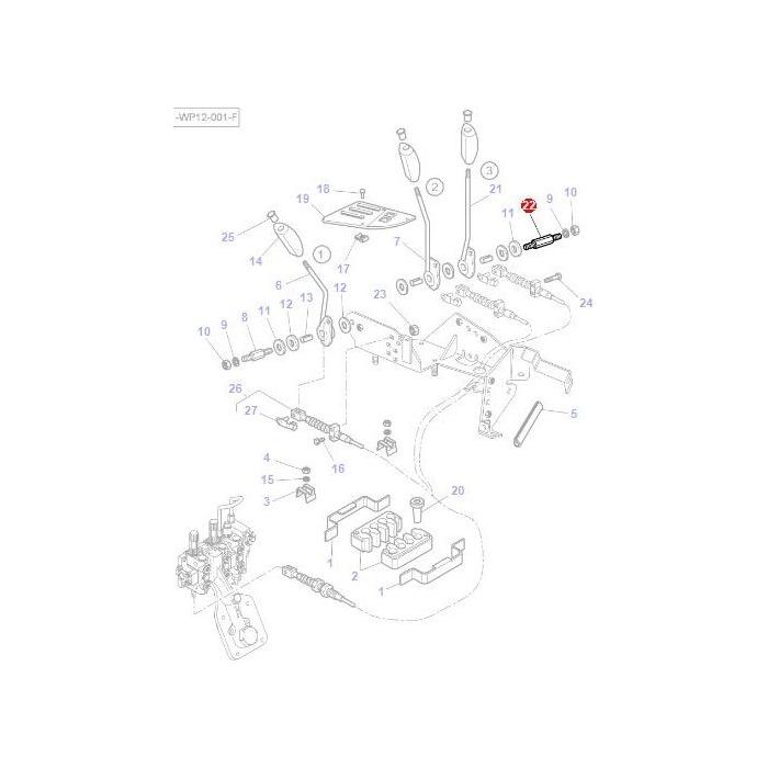 Massey Ferguson - Clevis Pin - 3712279M3 - Farming Parts