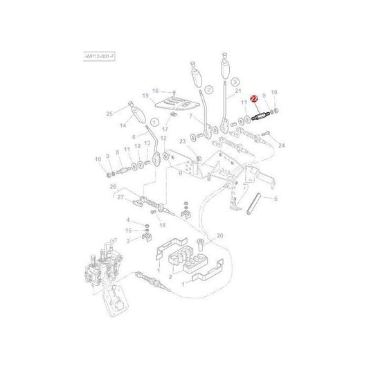 Massey Ferguson - Clevis Pin - 3712279M3 - Farming Parts