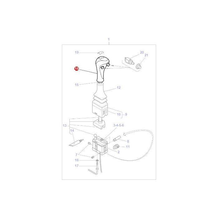 Massey Ferguson - Control Lever - AL5020377 - Farming Parts