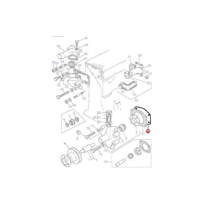 Massey Ferguson - Backplate - 3637335M1 - Farming Parts