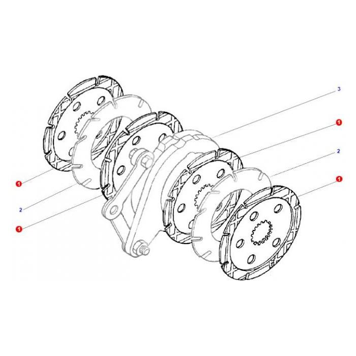 Massey Ferguson - Brake Disc - ACW0662520 - Farming Parts