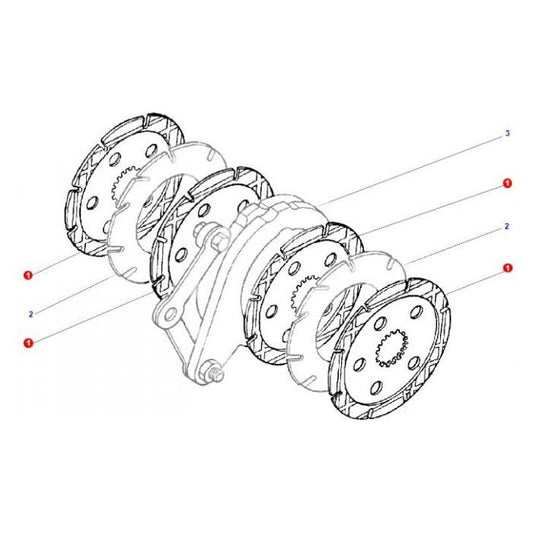 Massey Ferguson - Brake Disc - ACW0662520 - Farming Parts