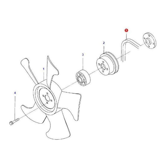 Massey Ferguson - Fan Belt - 4265450M1 - Farming Parts