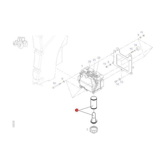 Ad Blue Filter - F835201110090 - Massey Tractor Parts