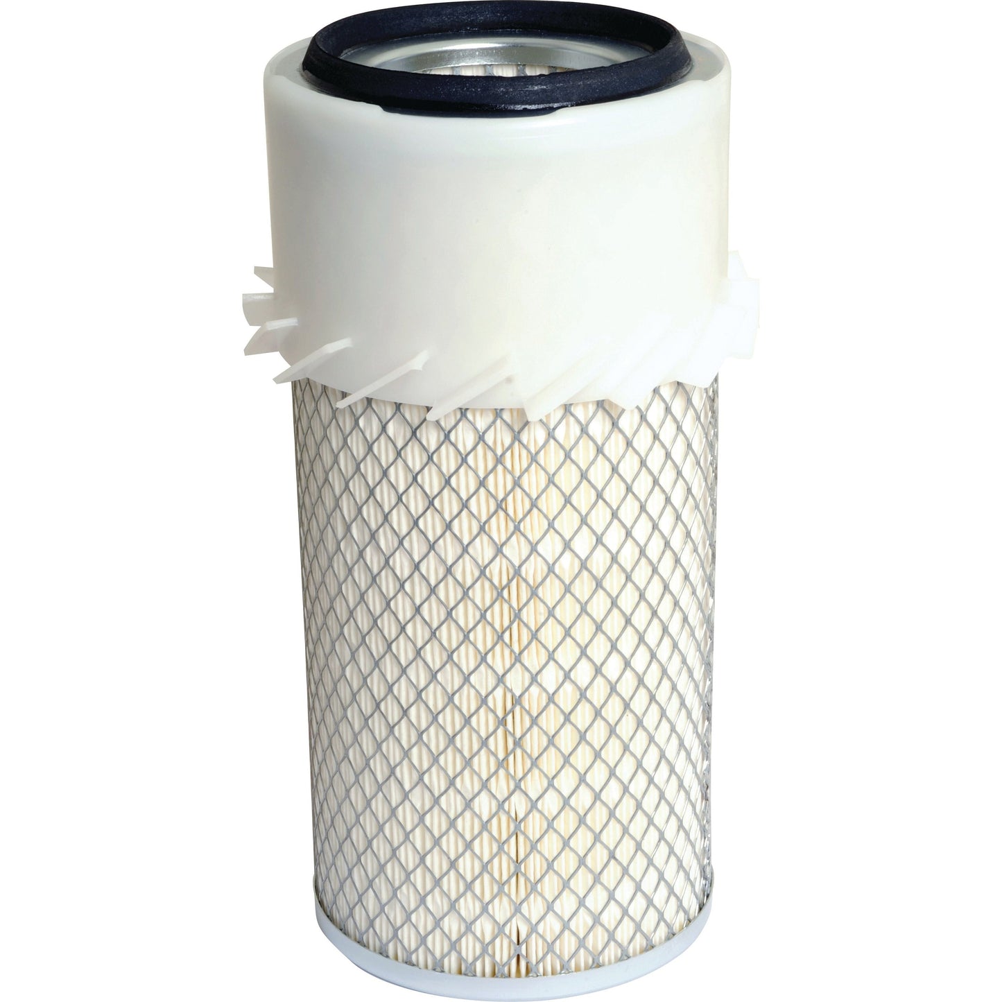 The Sparex Air Filter - Outer (Part No. S.62141) is a white cylindrical air filter featuring a metal mesh surface and black rubber trim at the top.