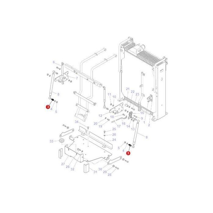 Massey Ferguson - Ball Pin/Toggle - X504827000000