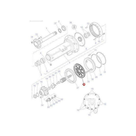 Brake Disc - 3798531M1 - 4311519M1 - Massey Tractor Parts