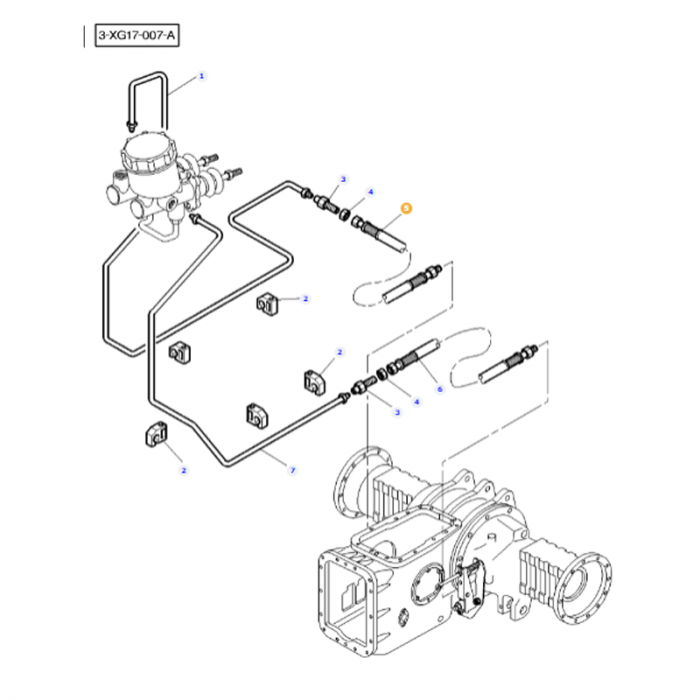 Brake Hose - 3806710M91 - Massey Tractor Parts