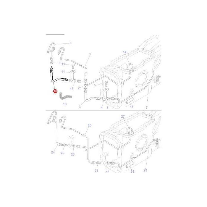 Brake Pipe - 3595532M1 - Massey Tractor Parts