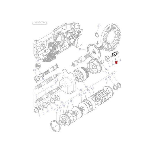 Bush - 3382868M2 - Massey Tractor Parts