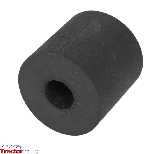 A black cylindrical bush with a hollow center is shown against a white background, with the text "Massey Ferguson - Bush - S0633822 by AGCO" visible in the bottom left corner.