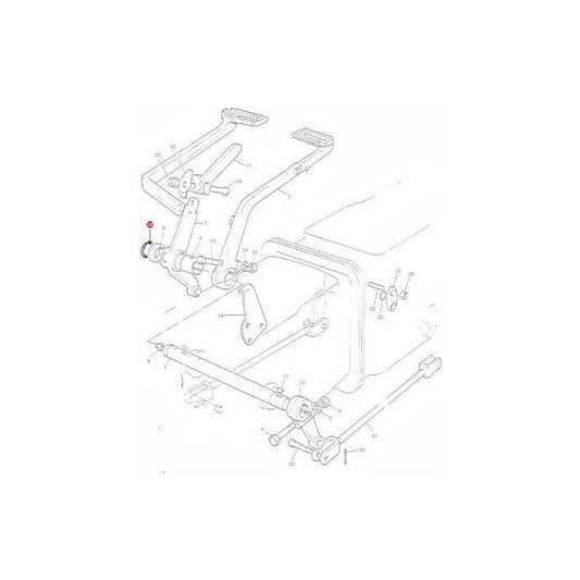 Circlip Brake Pedals - 195904M1 - Massey Tractor Parts