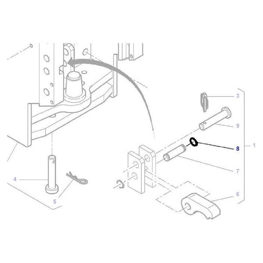 Circlip External 18mm - 390981X1 - Massey Tractor Parts