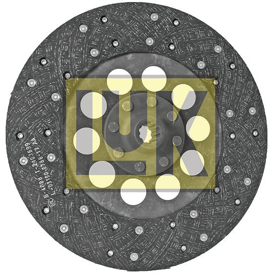 An automotive clutch plate, labeled S.72860, features a 310mm disc size and displays the brand logo "Sparex" in the center, showcasing a textured surface with rivets around the perimeter.