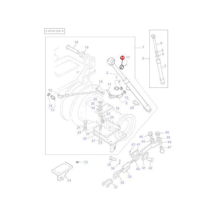 Collar - 1668542M1 - Massey Tractor Parts