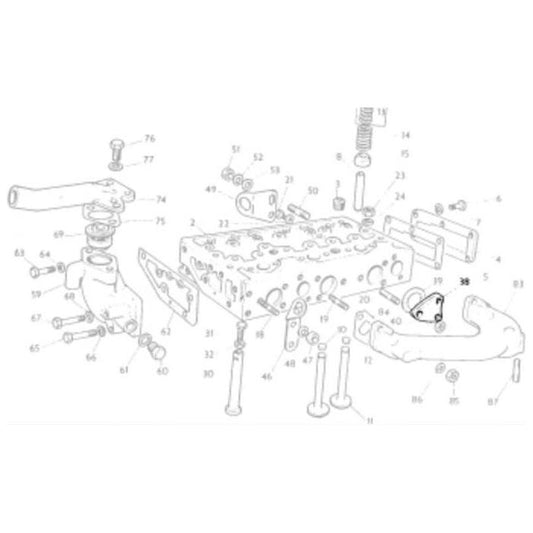 Combustion Cap - 746472M1 - Massey Tractor Parts