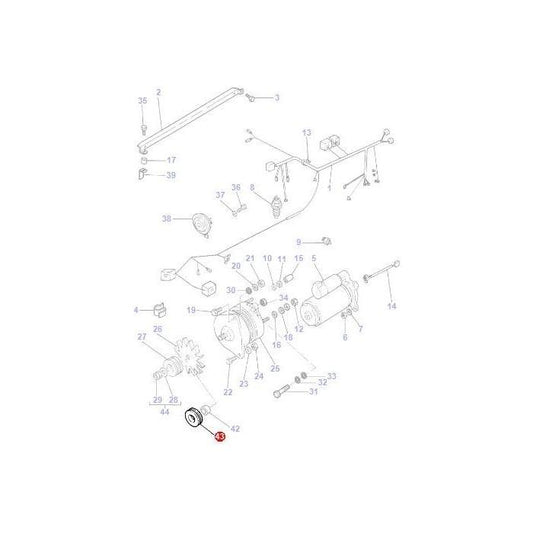 Double Pulley - 3596448M1 - Massey Tractor Parts